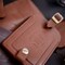 Dacasso Rustic Brown Leather Luggage Tag AG-3298 - alternate 3